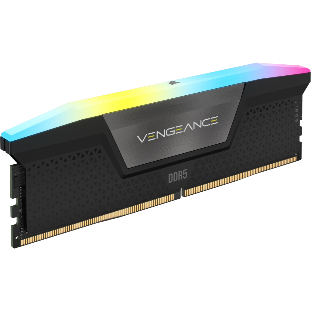 VENGEANCE® RGB 32GB (2x16GB) DDR5 DRAM 5600MHz C40 Memory Kit — Black