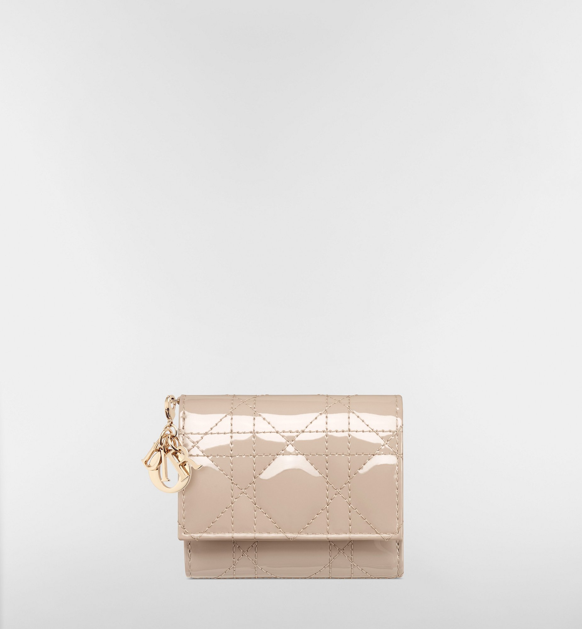 DIOR | Lady Dior Lotus ウォレット カナージュ パテントカーフスキン