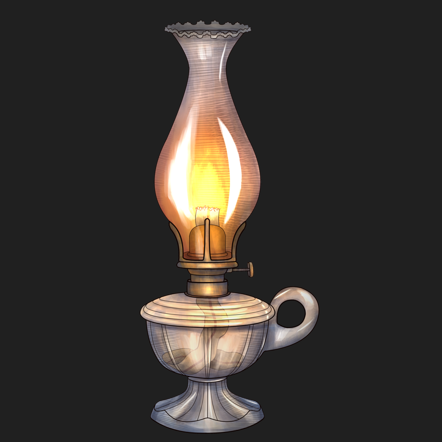 ビクトリア朝のオイルランプ - CLIP STUDIO ASSETS