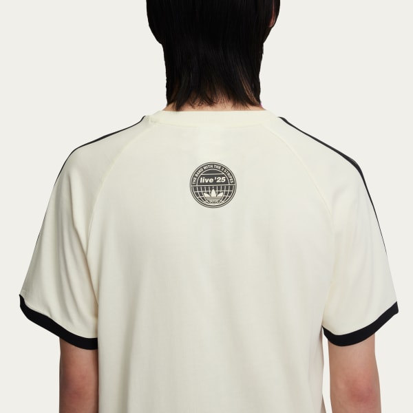 adidas TOUR 3-Stripes TEE - White | Free Shipping with adiClub