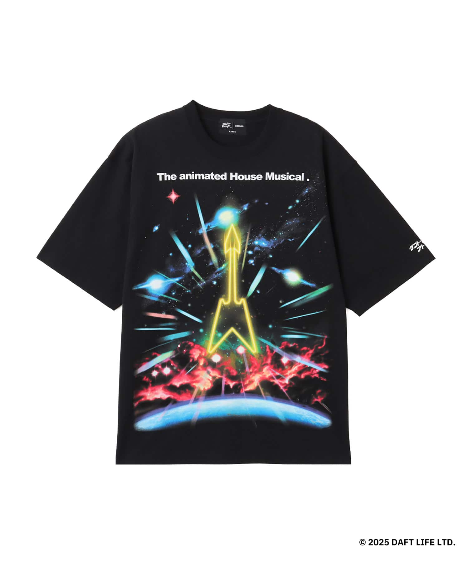 atmos x Daft Punk INTERSTELLA 5555 T-shirt BLACK（アトモス