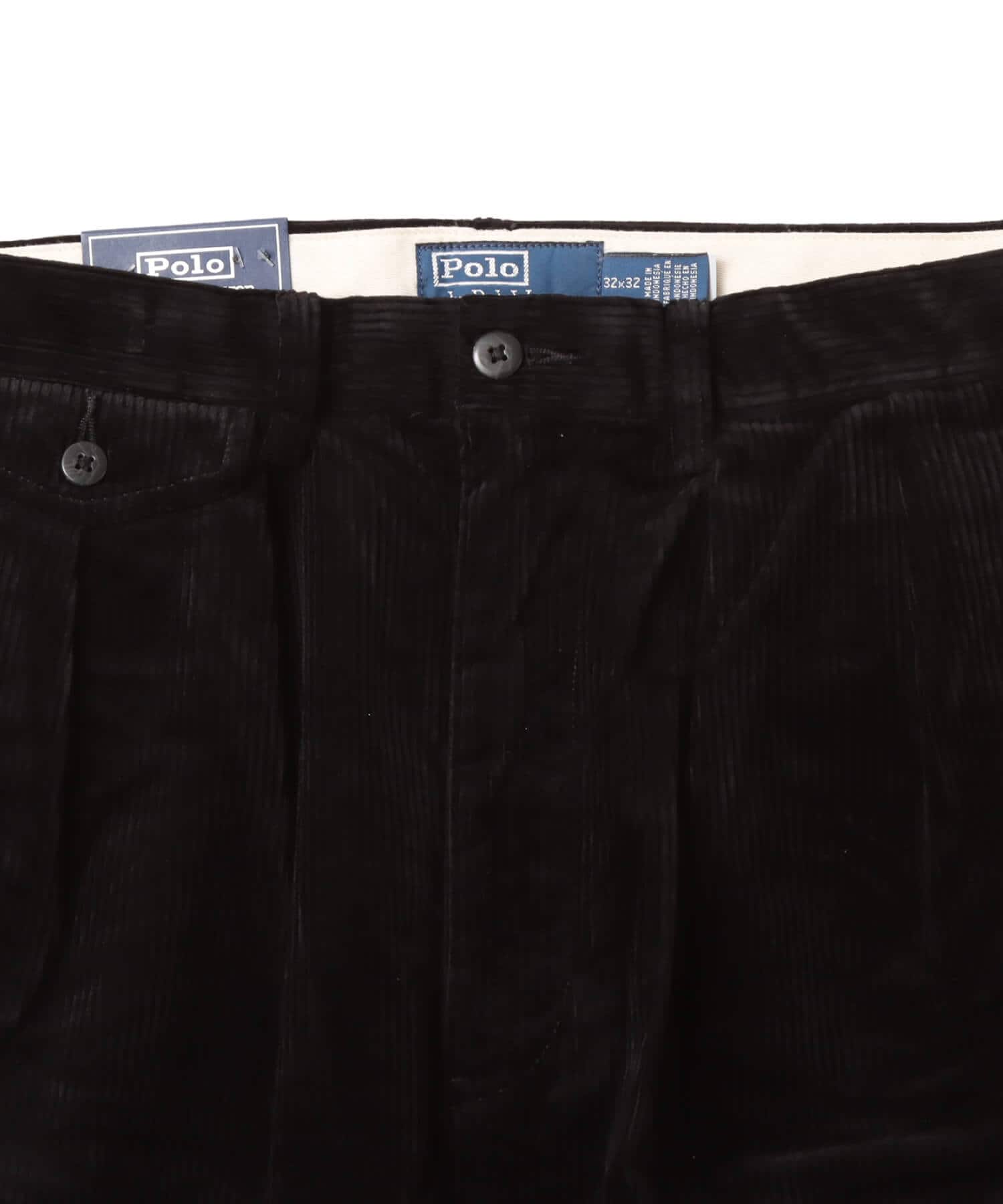 POLO RALPH LAUREN RALAXED FIT CORDUROY WHITMAN CHINO PLEATED PANTS