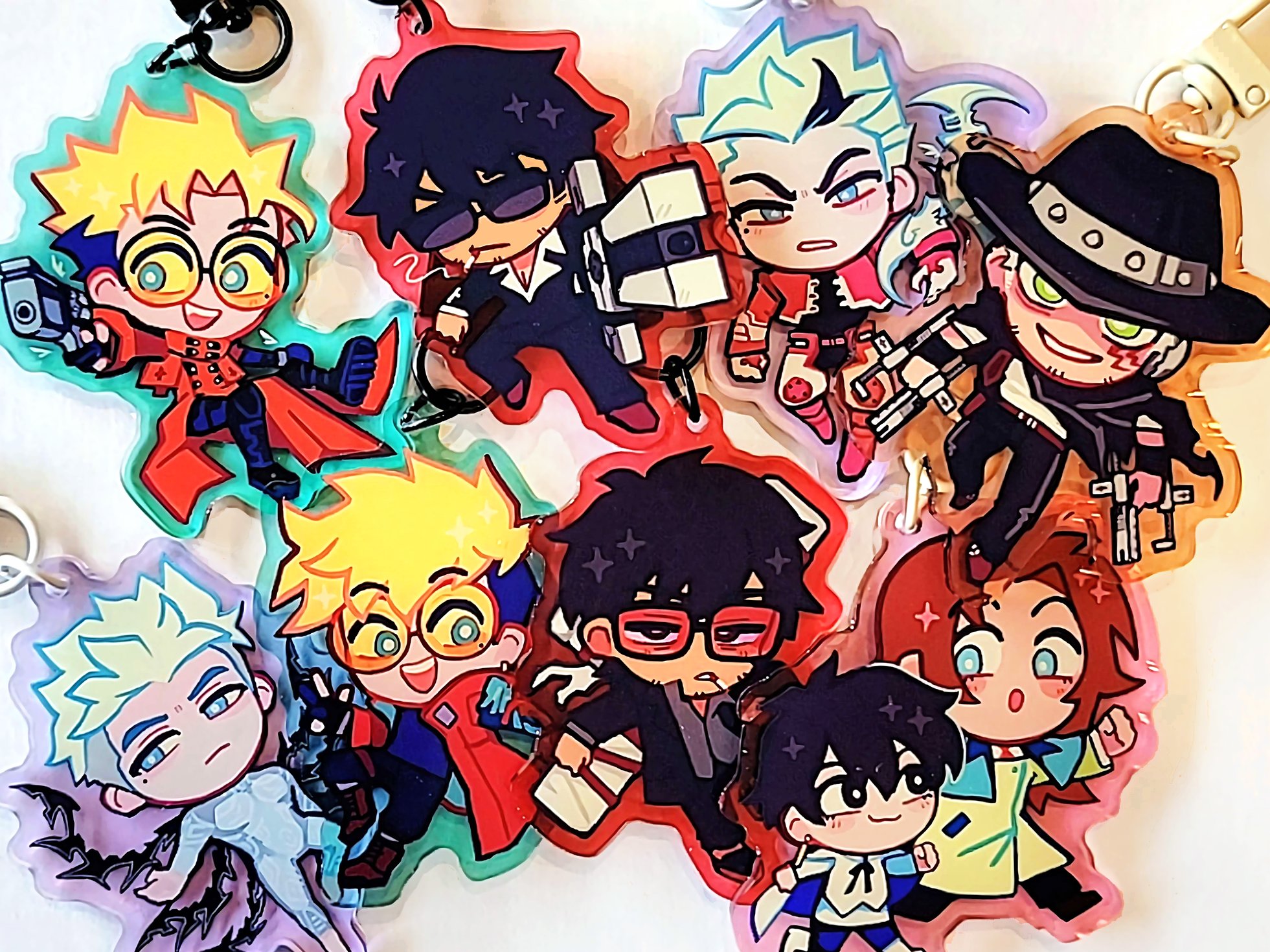 PREORDER] Trigun Colored Acrylic Charms | Conjunx Endurae