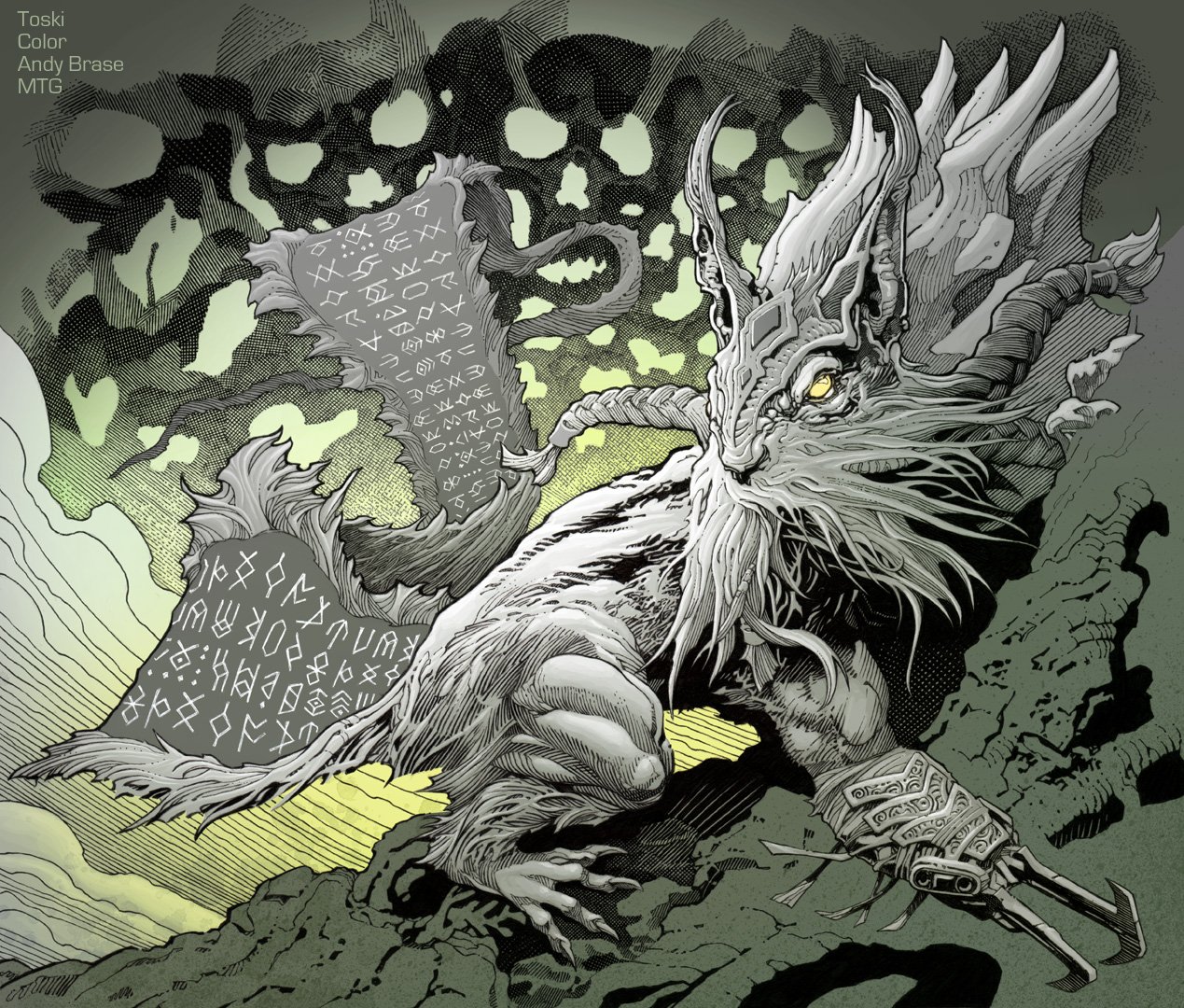 弁論の幻霊 アーティストプルーフ カラー スケッチ MTG弁論の幻霊