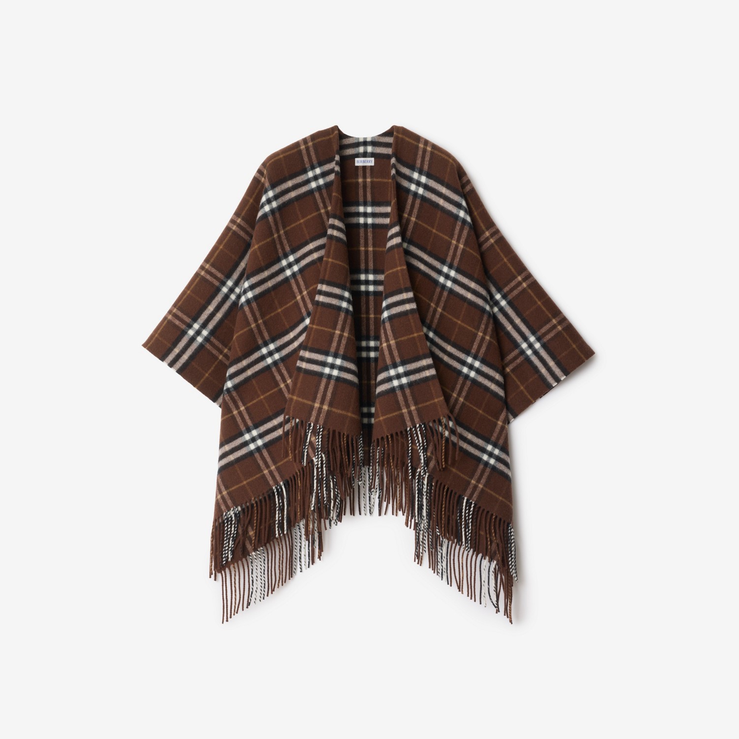 チェック ウールカシミア ケープ (トリークル) | Burberry®公式サイト