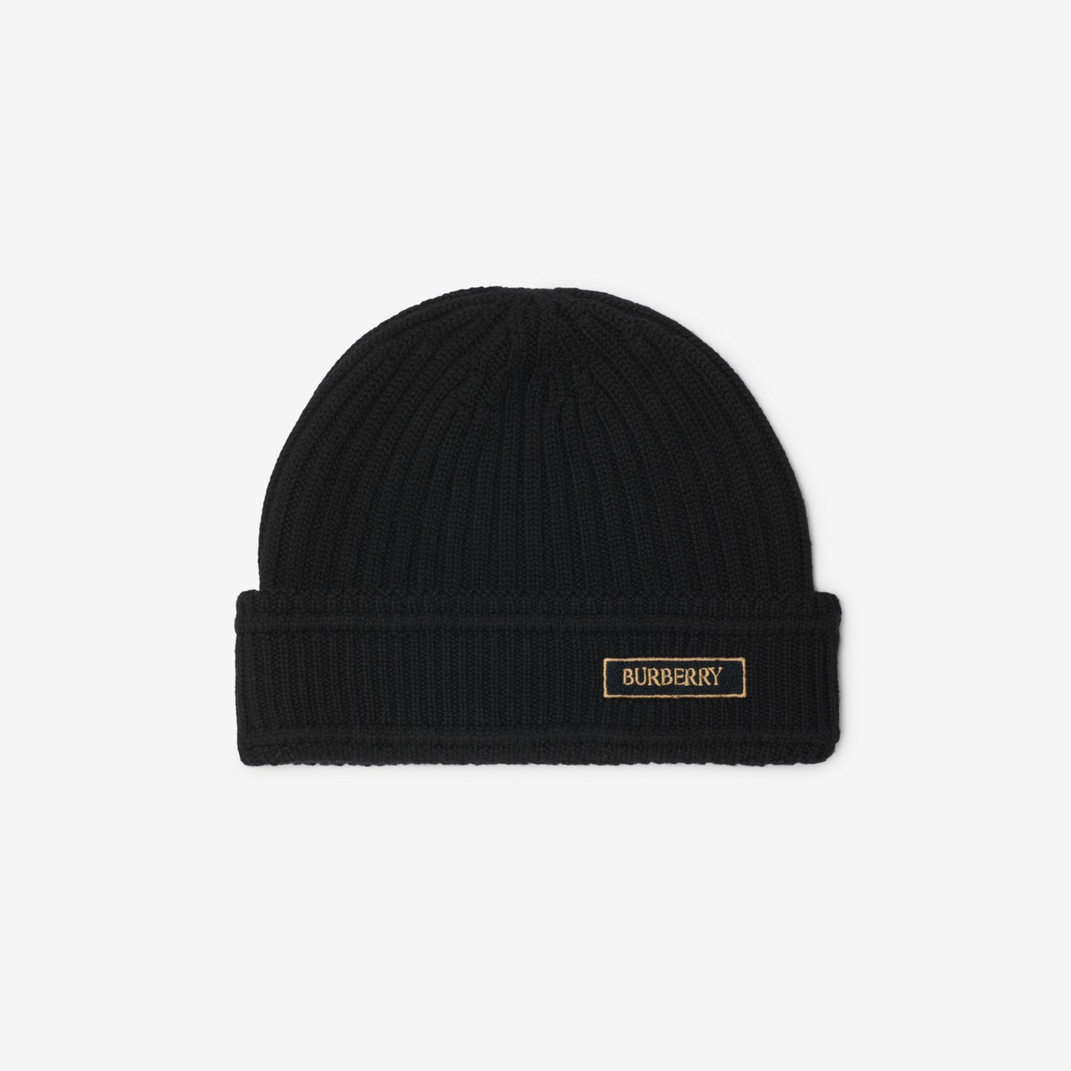 ロゴ ウールビーニー (ブラック) - メンズ | Burberry®公式サイト