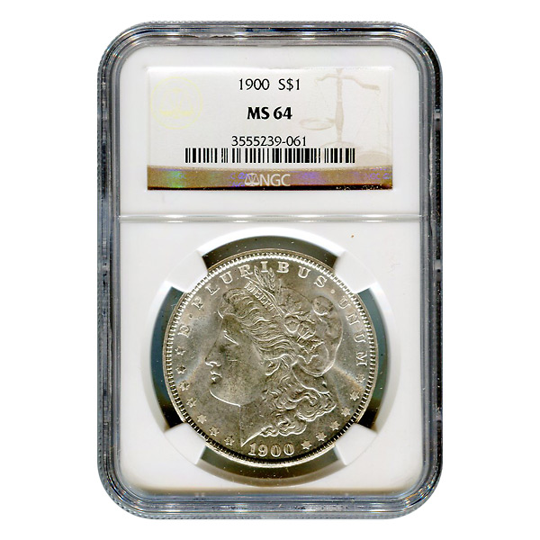 Certified Morgan Silver Dollar 1900 MS64 NGC - Golden Eagle Coins