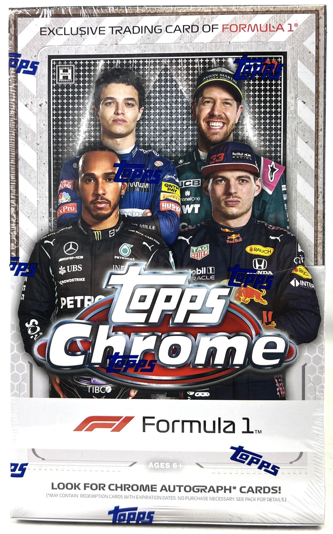 2021 Topps Chrome F1 Formula 1 Racing Hobby Box | DA Card World