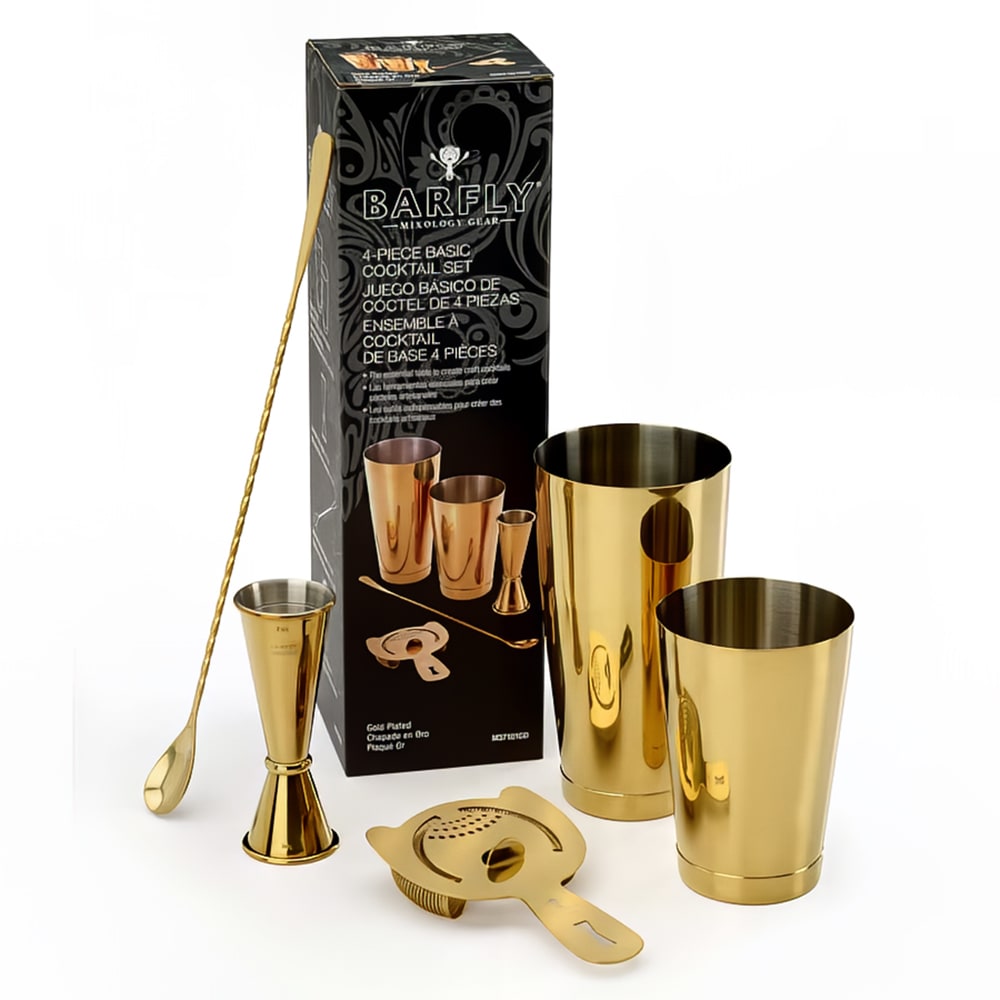 Barfly 5-Piece Cocktail Shaker Set - Gold (M37101GD)