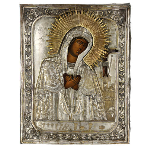 Ancient Russian icon ''Mother of God Akhtyrskaya'' 18th-19th