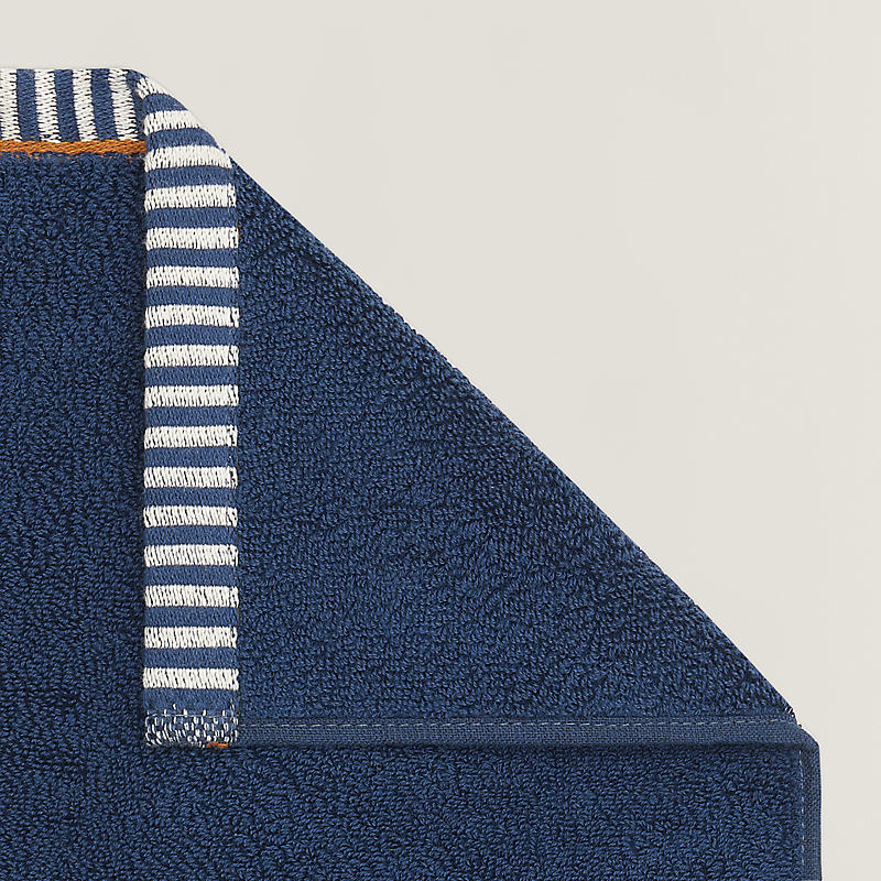 カレ・タオル 《ヴィス・ヴェルサ》 - ブルー | Hermès - エルメス