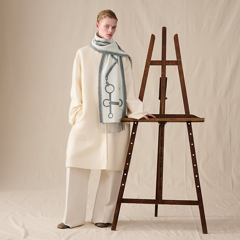 マフラー 《モール》 - グレー | Hermès - エルメス-公式サイト