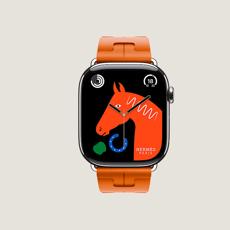 Series 11 case & Band Apple Watch Hermès Single Tour 46 mm