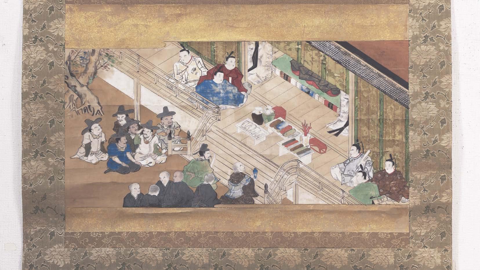 作者不詳作 木版画 風景画 額装仕立て マット付