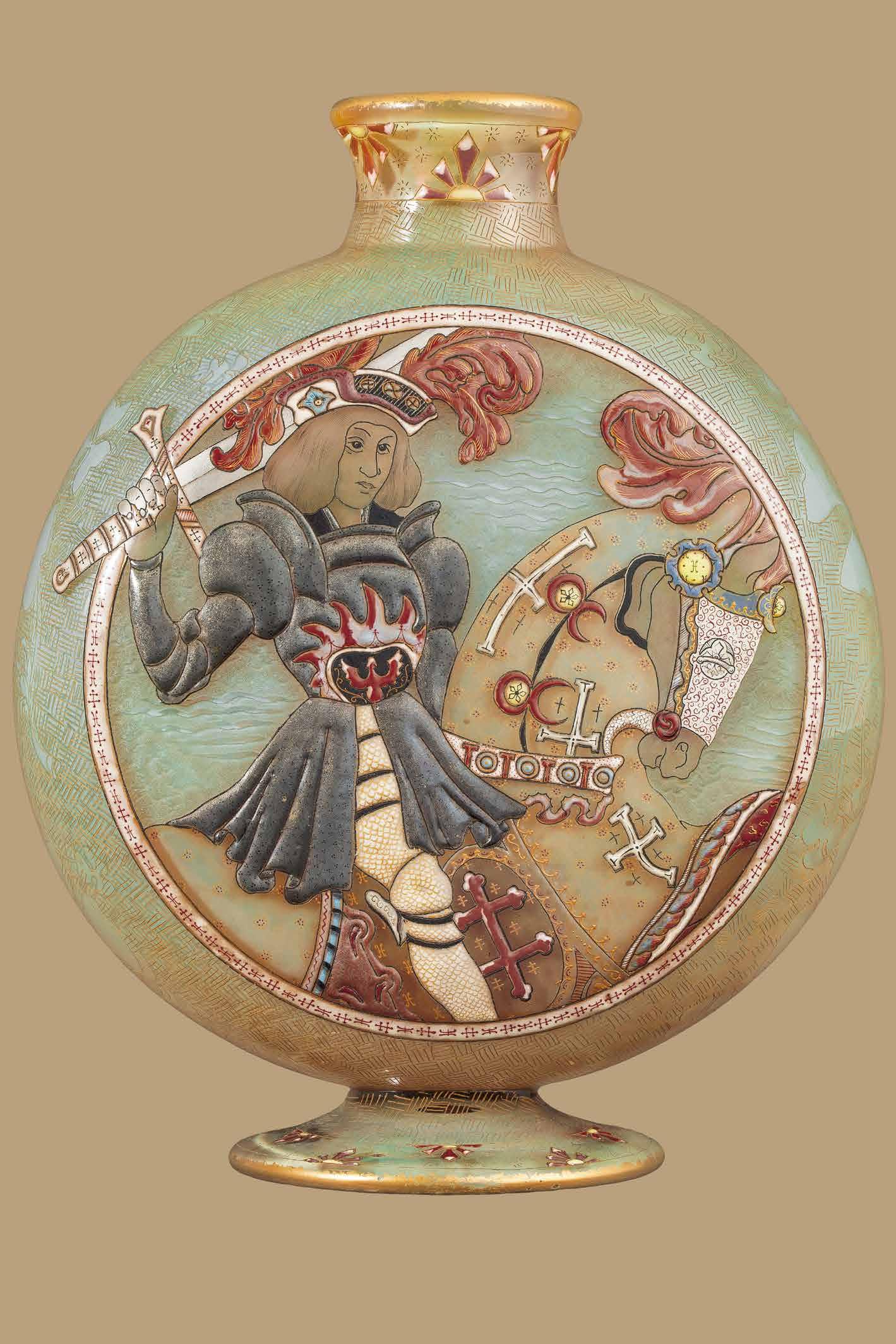 スペイン陶器18世紀頃アンティーク水差し壺花瓶骨董