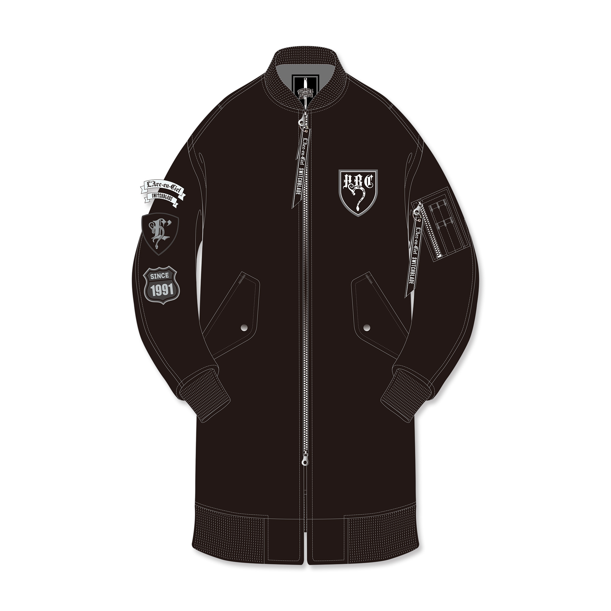 L'Arc〜en〜Ciel LONG AVIATOR JACKET