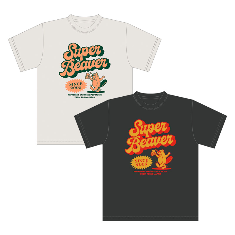super beaver 黒tシャツ、タオルセット super beaver 黒tシャツ