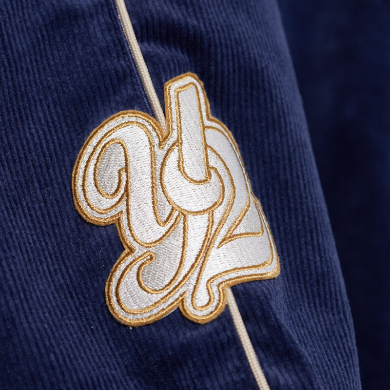 ずとまよ コーデュロイ ワッペン ジャケット ネイビー L 大型袋1枚付き