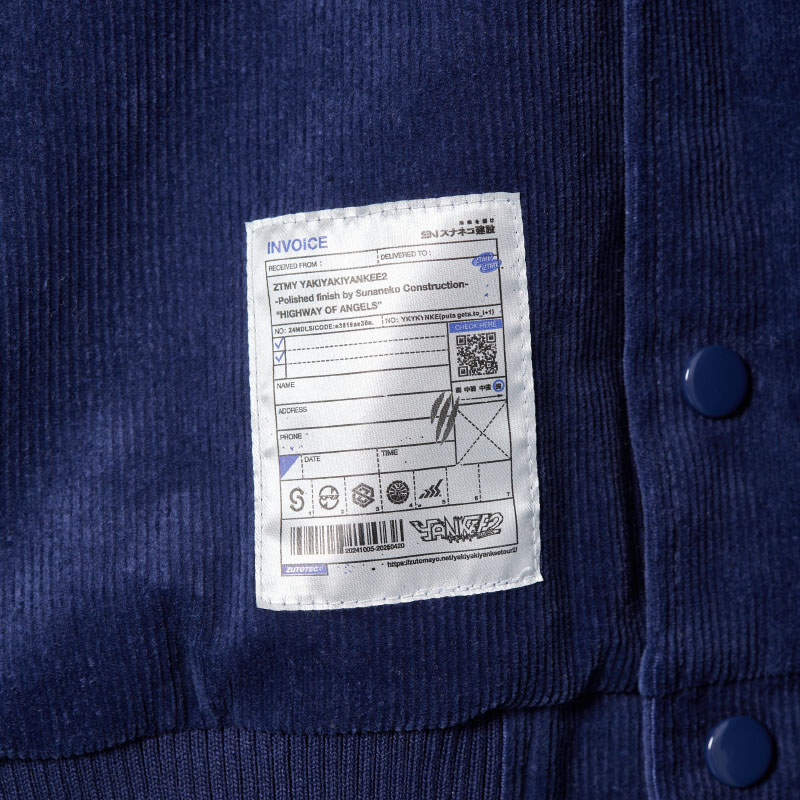 Corduroy Wappen Jacket (Navy) - ZUTOMAYO MART