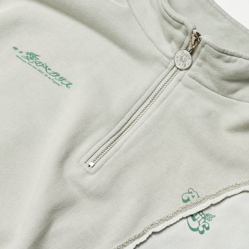 Half Zip Sweat (Gray) - ZUTOMAYO MART