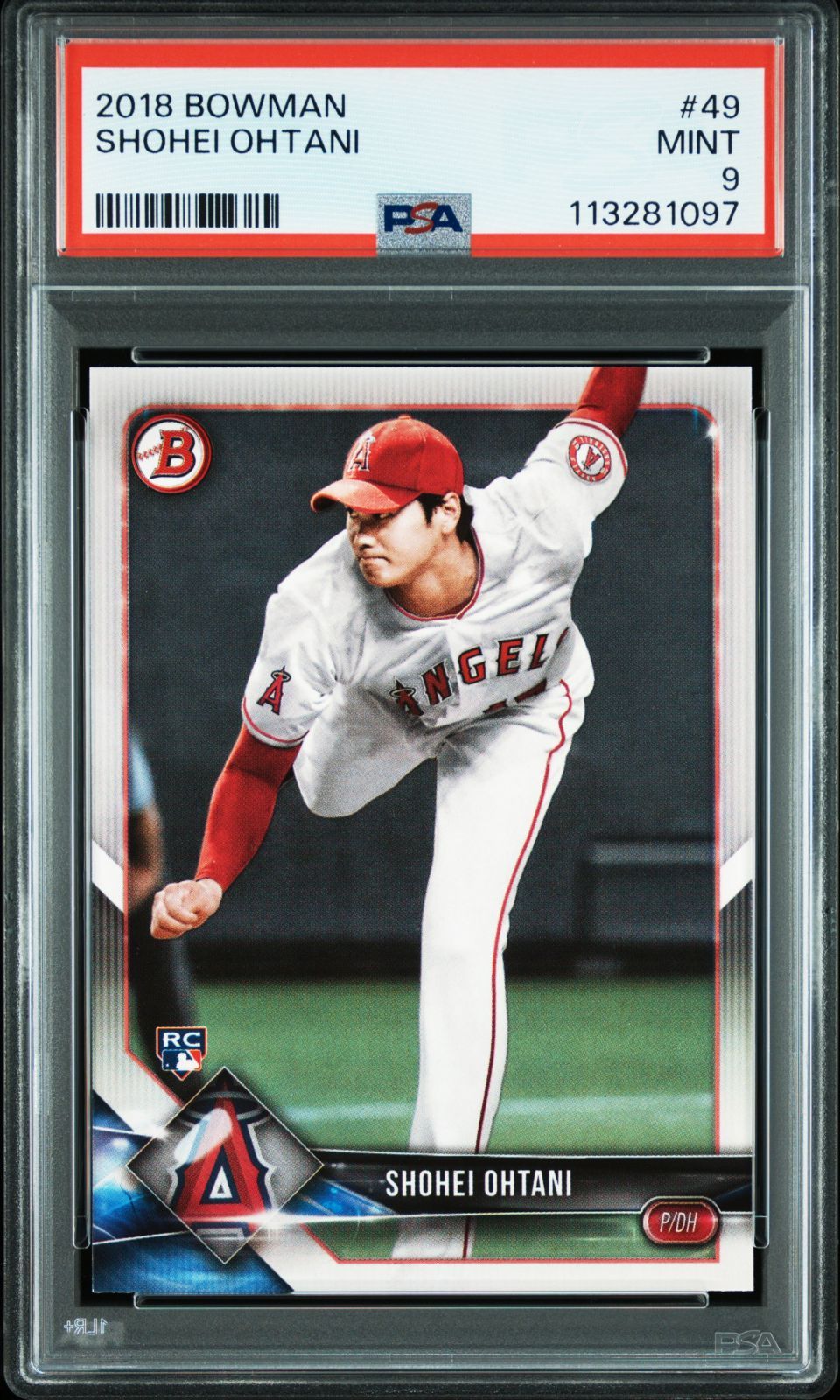 大谷翔平PSA102018ToppsBowman リフラクタールーキーカード #005 2018