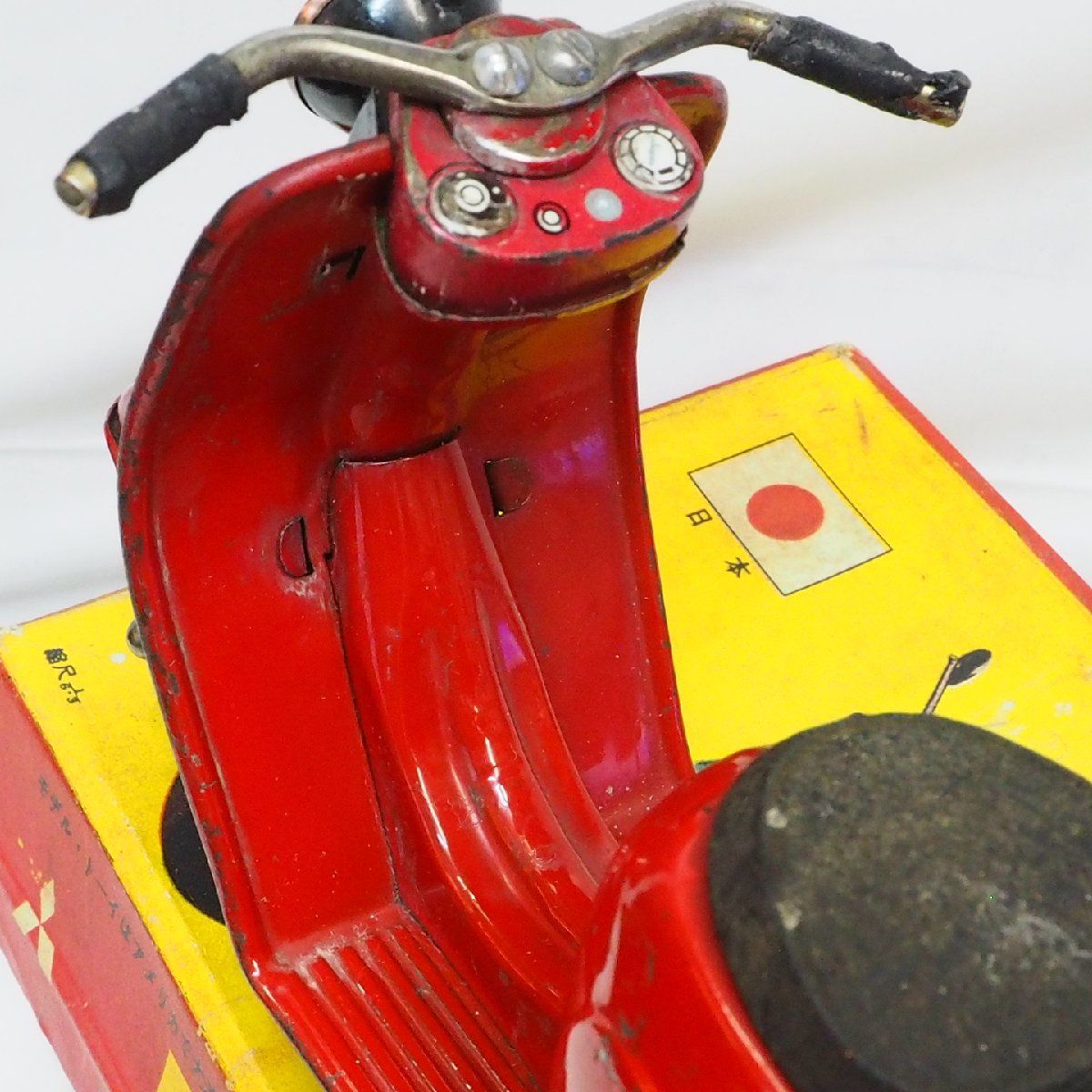 ⭐️希少！美品！萬代屋製 三菱シルバーピジョンのブリキのスクーター□箱