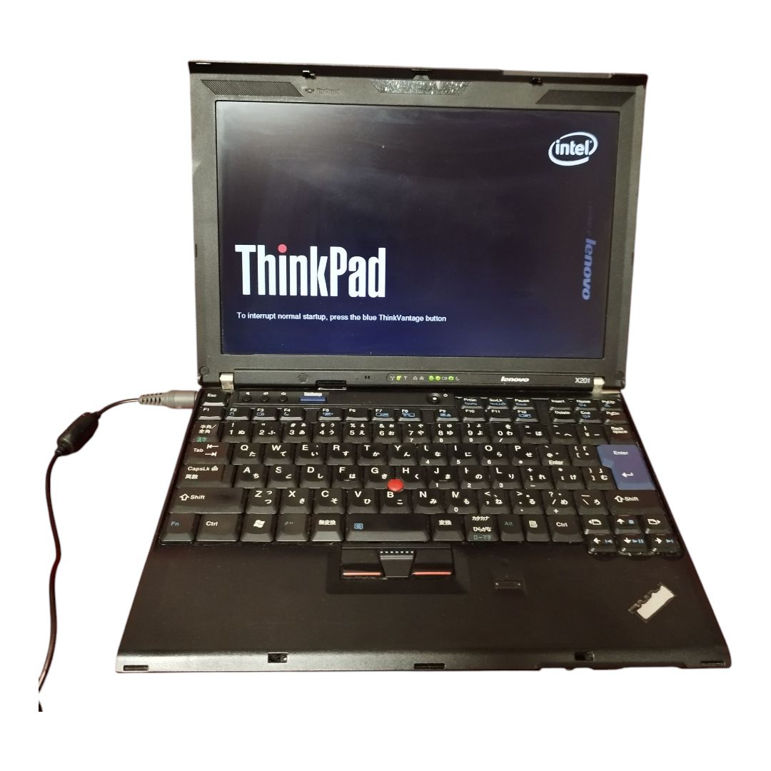 Lenovo ThinkPad X201 中古ノートPC Windows7 アダプター付 古いモデル