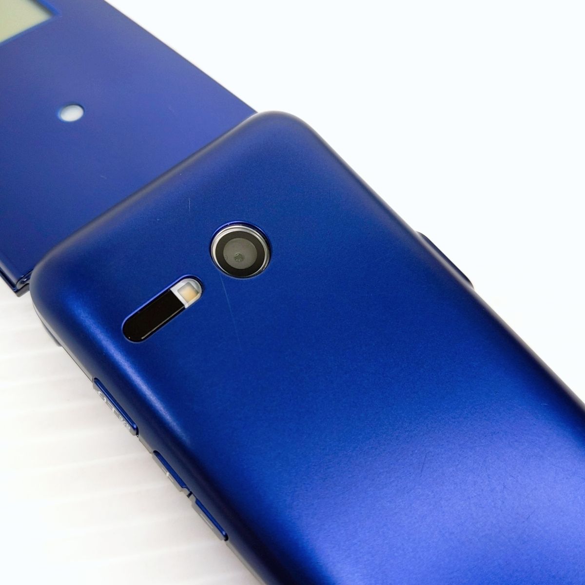 中古品】au かんたんケータイ ライト KYF43 ロイヤルブルー ○YR-53713