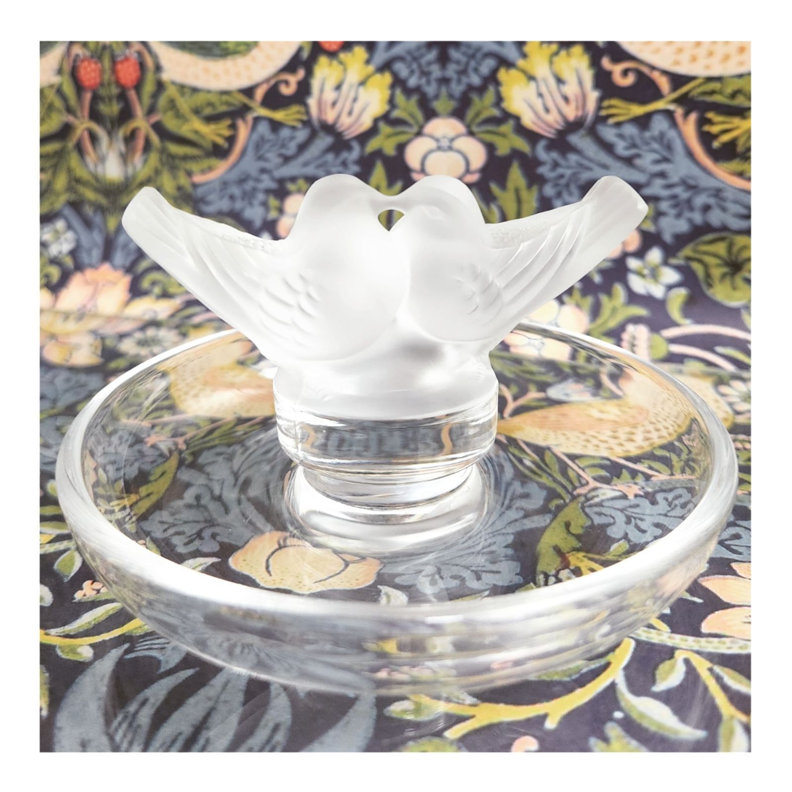 LALIQUE ラリック クリスタル ガラス山羊リングトレイ 【公式通販】