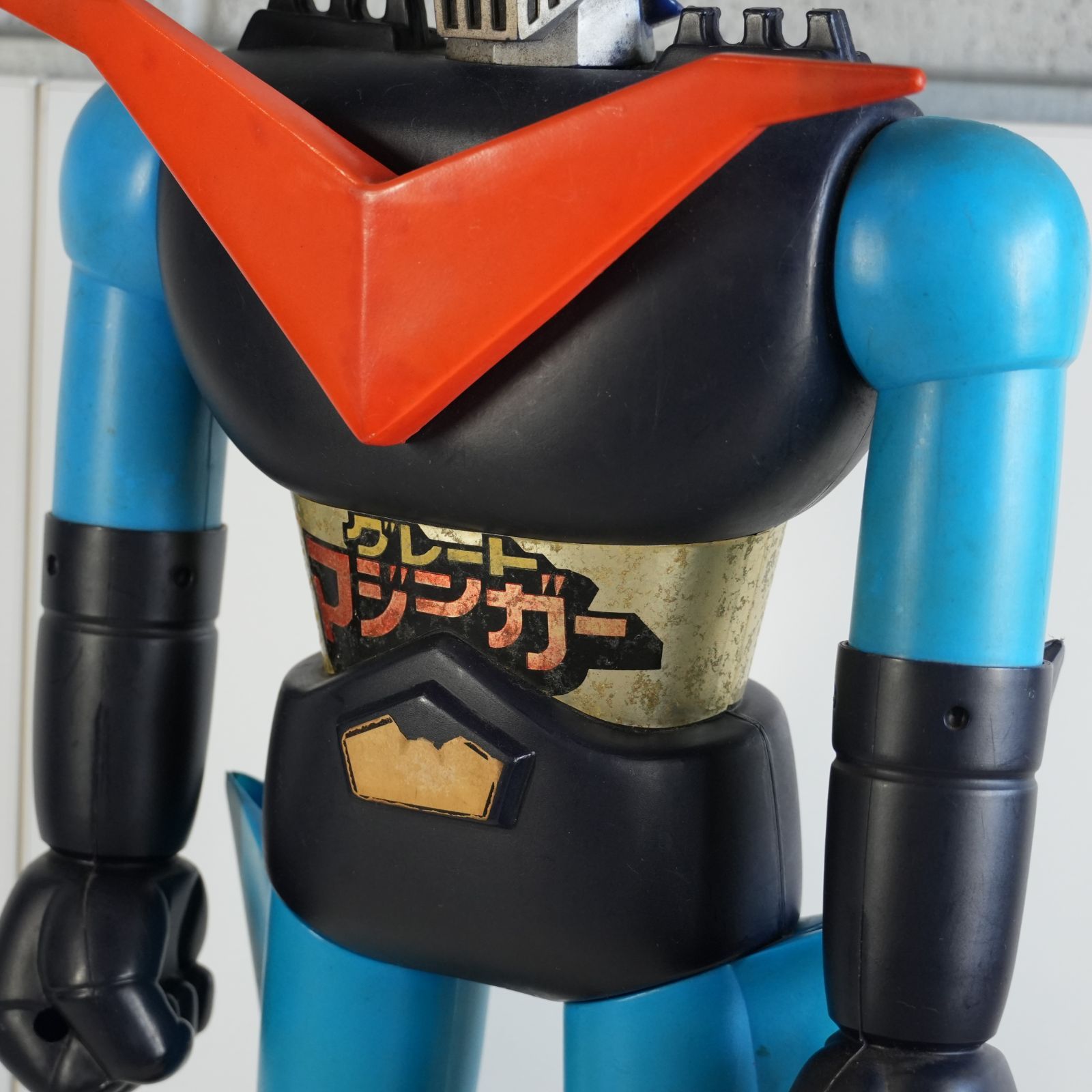 昭和レトロ 当時物 銀河大戦 リュウ ハヤト ソフビ ジャンク品 昭和