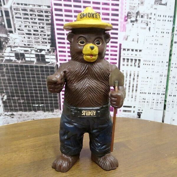 SMOKEY BEAR BANK スモーキーベア バンク 貯金箱 熊 消防 企業