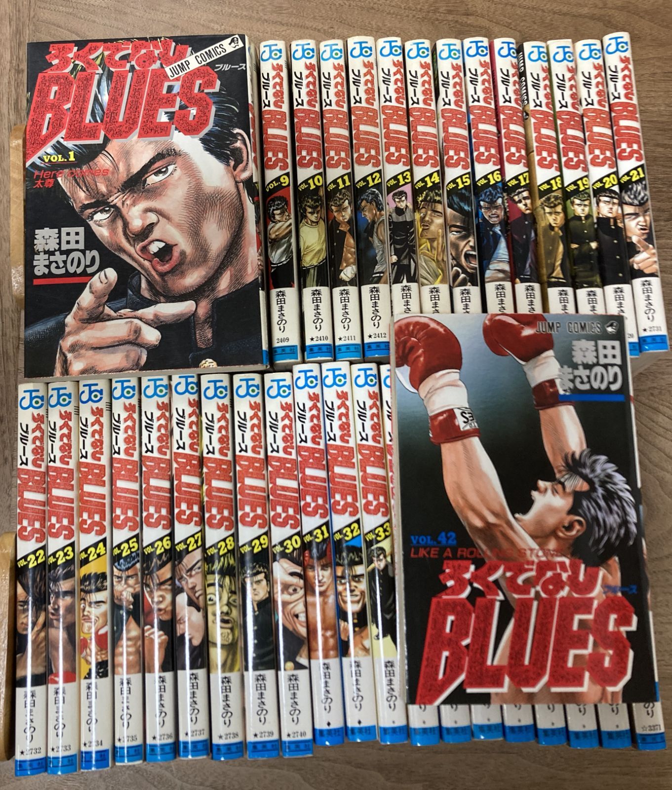 ろくでなしブルース BLUES 1～42巻 全巻セット 森田まさのり☆ヤケ有