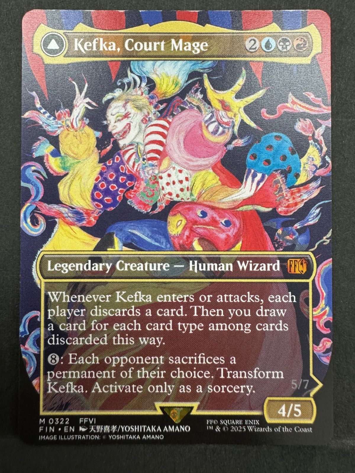 MTG 人造魔導士、ケフカ ボーダーレス版 foil 英語版 MTG 人造魔導