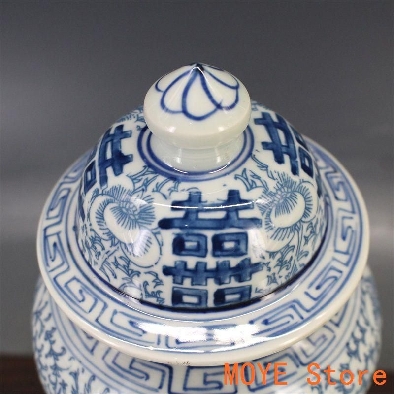 青花着花麒麟紋将軍壺 景徳鎮 陶磁器 装飾品 現代工芸品 美術品 置物