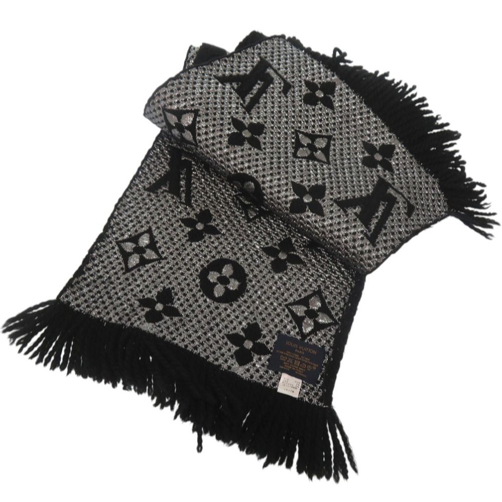 ルイヴィトン エシャルプロゴマニア マフラー グレー 正規品】ルイ