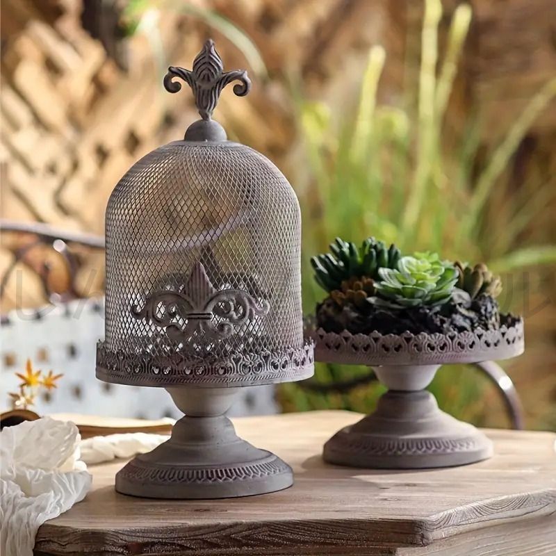 フランスアンティーク 2個セット キャンドルスタンド ブロンズ 青銅