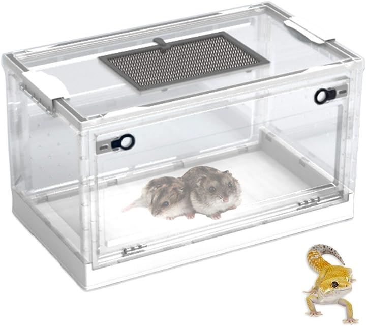 新品未使用】爬虫類ケージ ゲージ アクリル マグネット スライド式