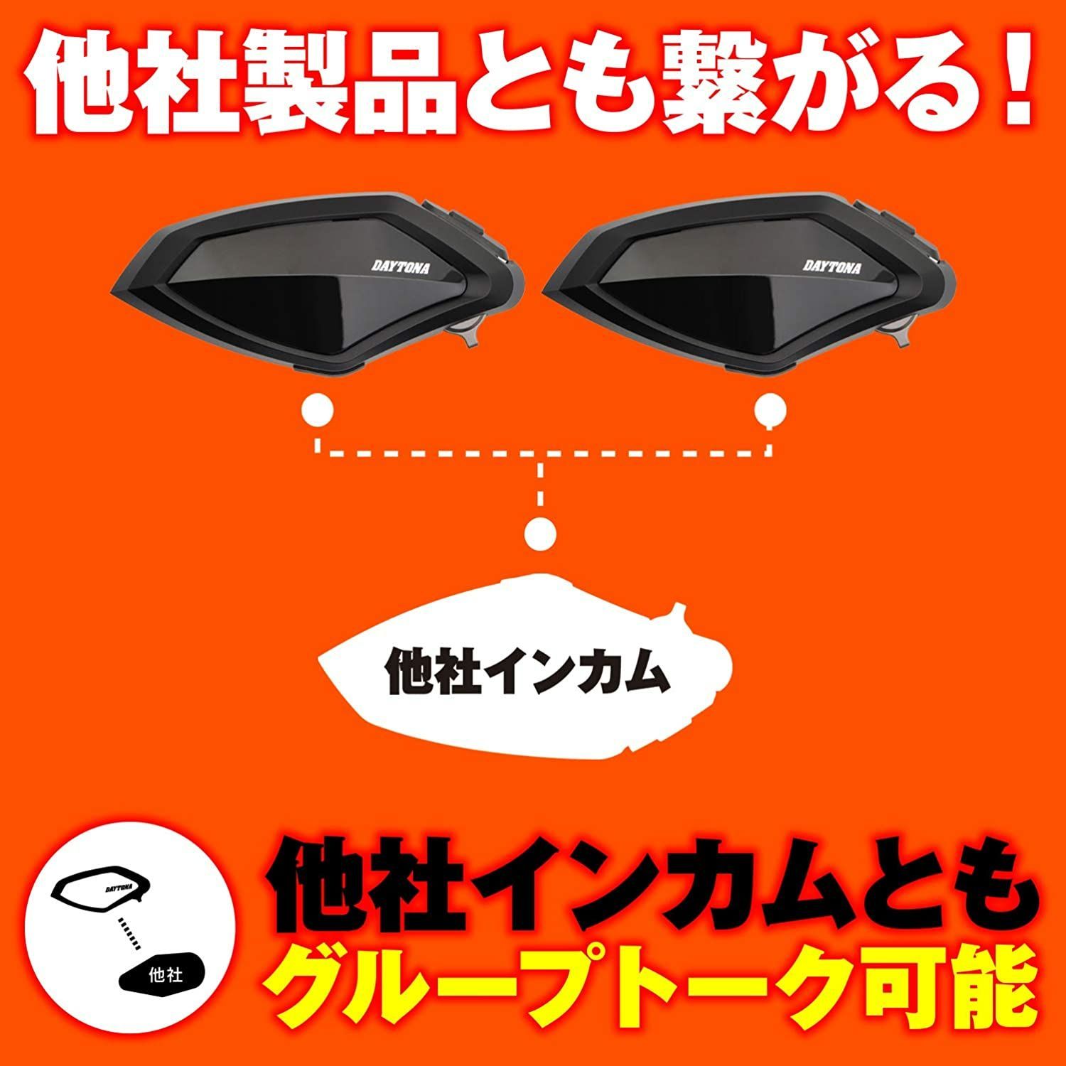 デイトナ DAYTONA バイク インカム バイク用 ヘルメット スピーカー 1