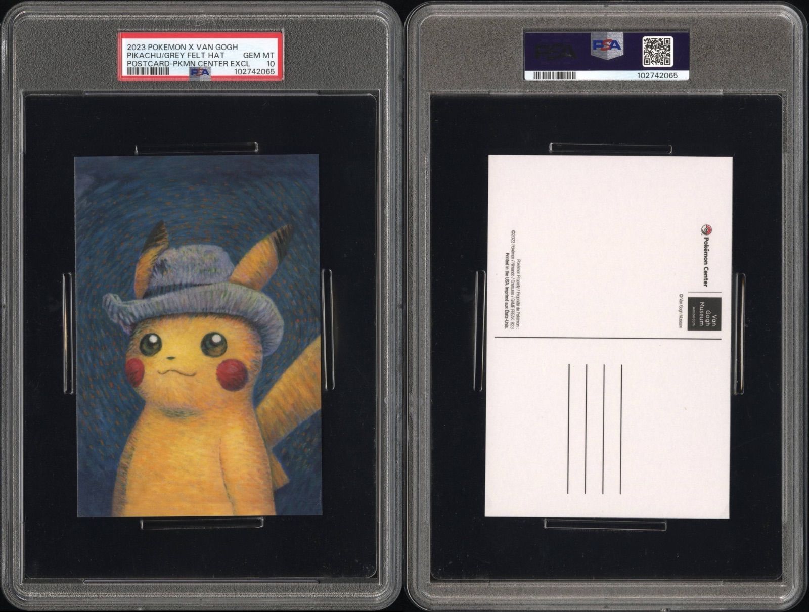 PSA10】ゴッホピカチュウ ポストカード ゴッホ展 ジャンボカード PSA10