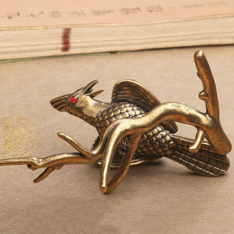 銅製 十二支牛 茶台茶寵 文鎮 文房具 装飾品 工芸品 置物 銅製 虎