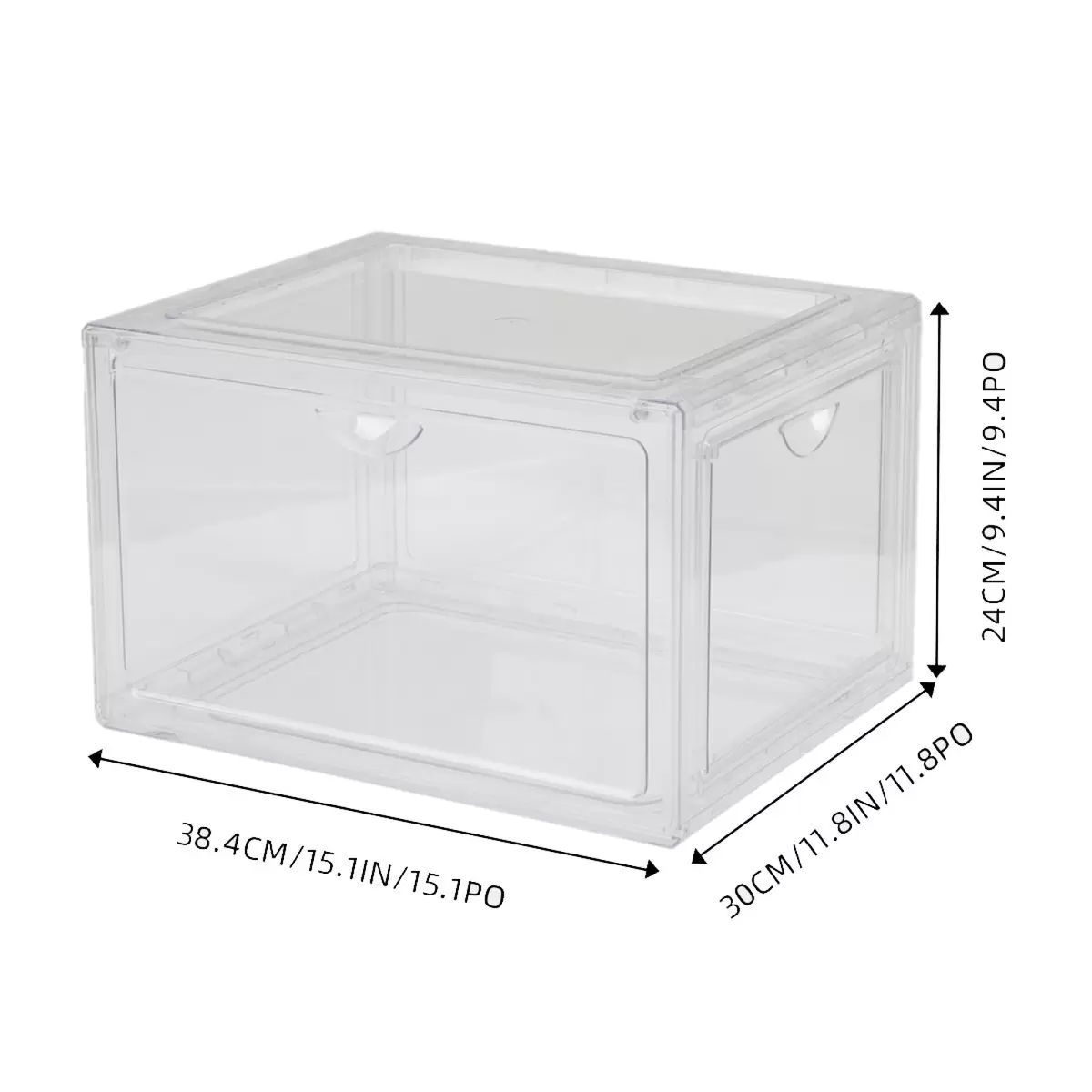 クリア シューズ ボックス 4個セット - メルカリ