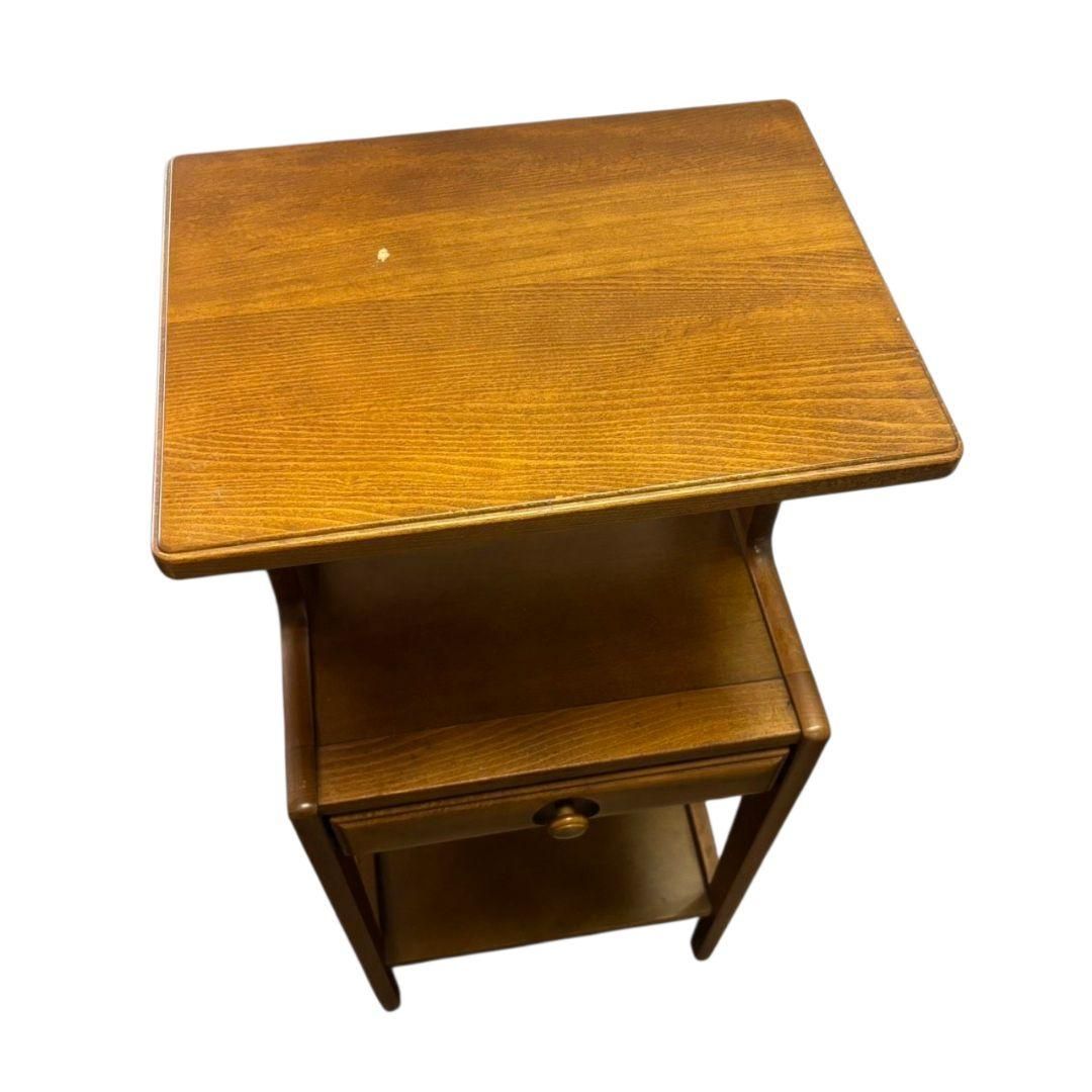 希少】カリモク karimoku ヴィンテージ 電話台 レトロ 収納 高級家具