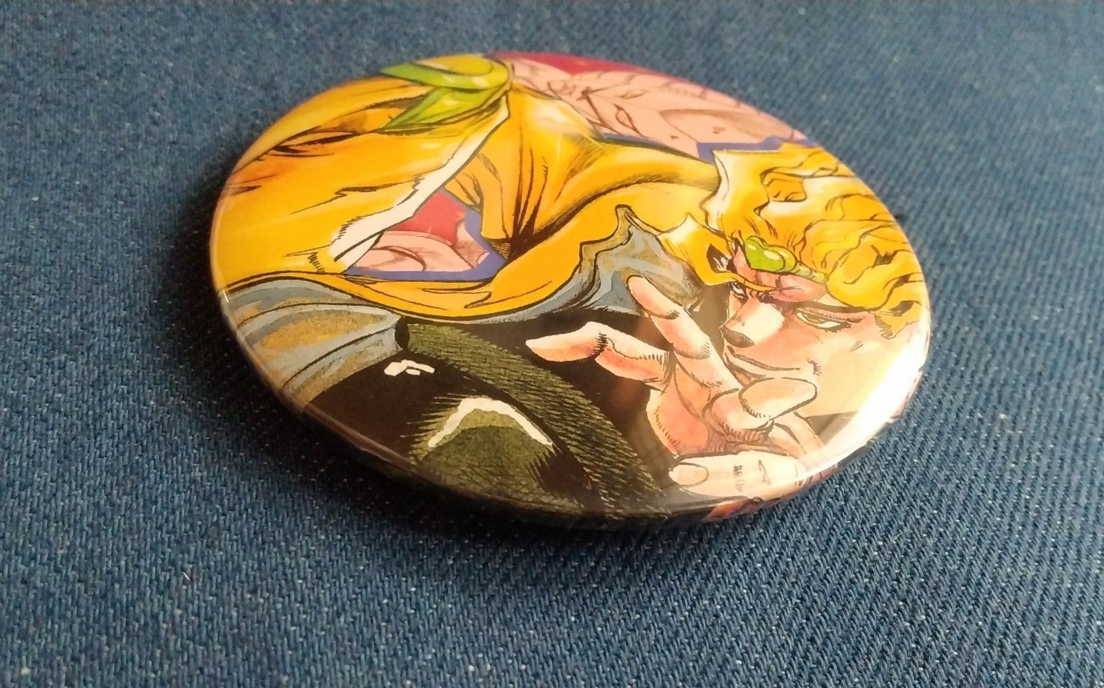 ジャンプ展 缶バッジ ディオ ジョジョの奇妙な冒険 ジャンプ展 創刊50