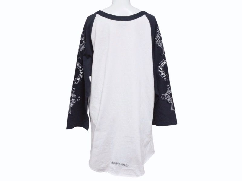 CHROME HEARTS クロムハーツ 七分袖Tシャツ グレー XS クロムハーツ