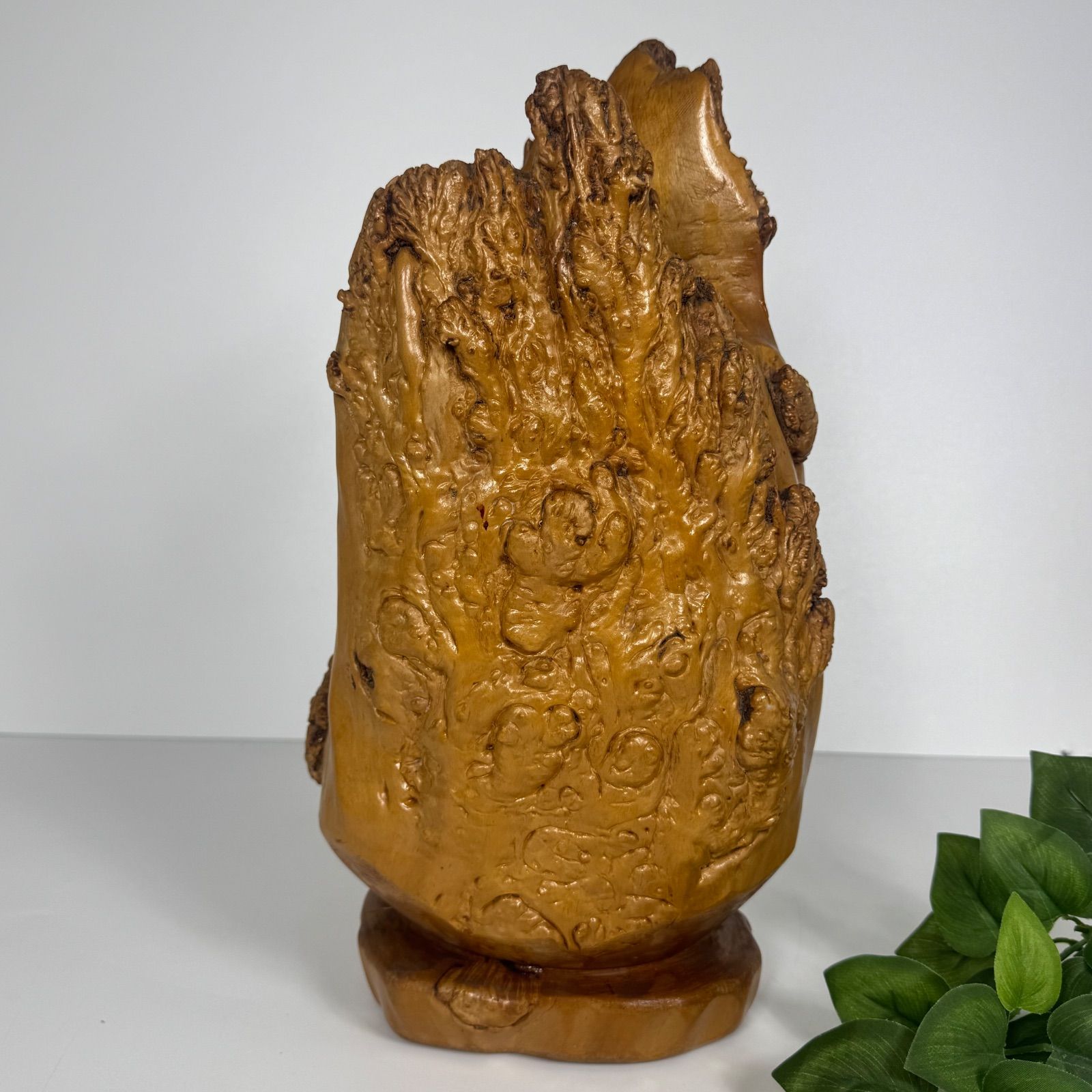 屋久杉 瘤 こぶ 花瓶 一輪挿し 木工芸品 木製花瓶 自然木 オブジェ