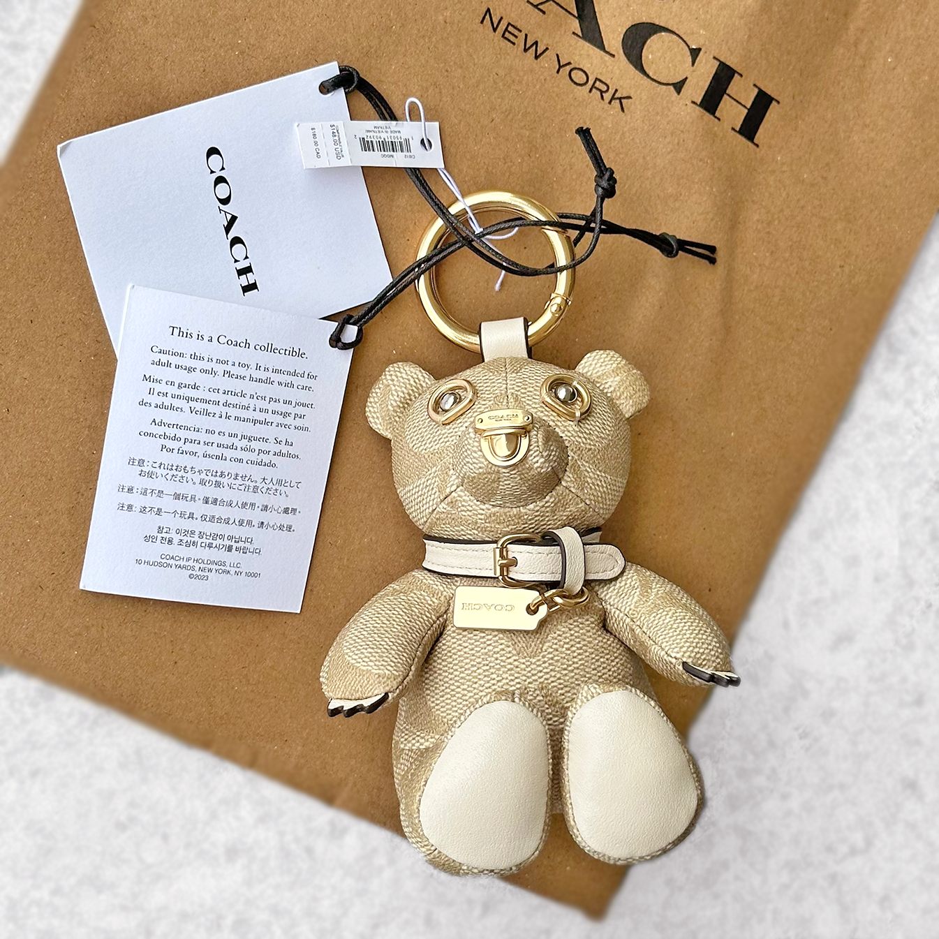 COACH 2024福袋 くまチャーム キーホルダー 公式】COACH – コーチ
