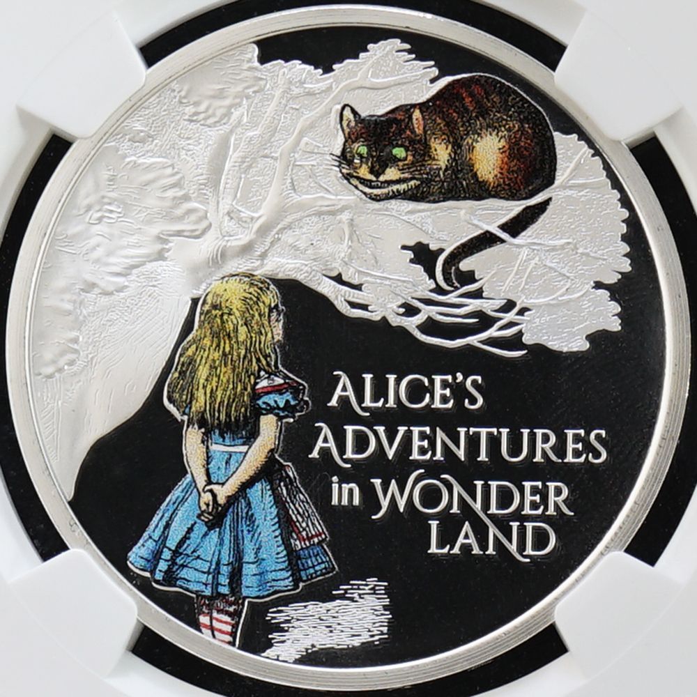 アリスとエリザベス女王】2021年 イギリス 不思議の国のアリス 2ポンド