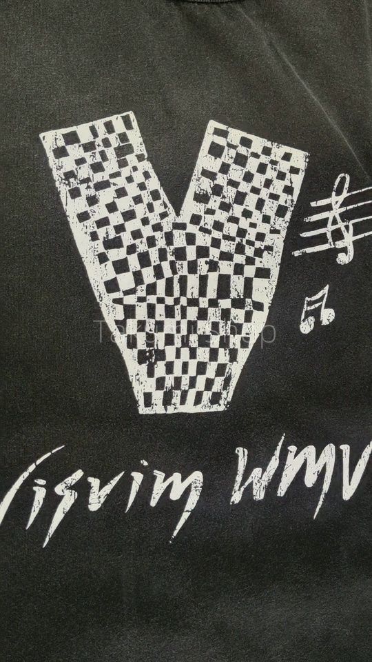 VISVIM FIL JUMBO ロゴプリントTシャツ クルーネックブラック