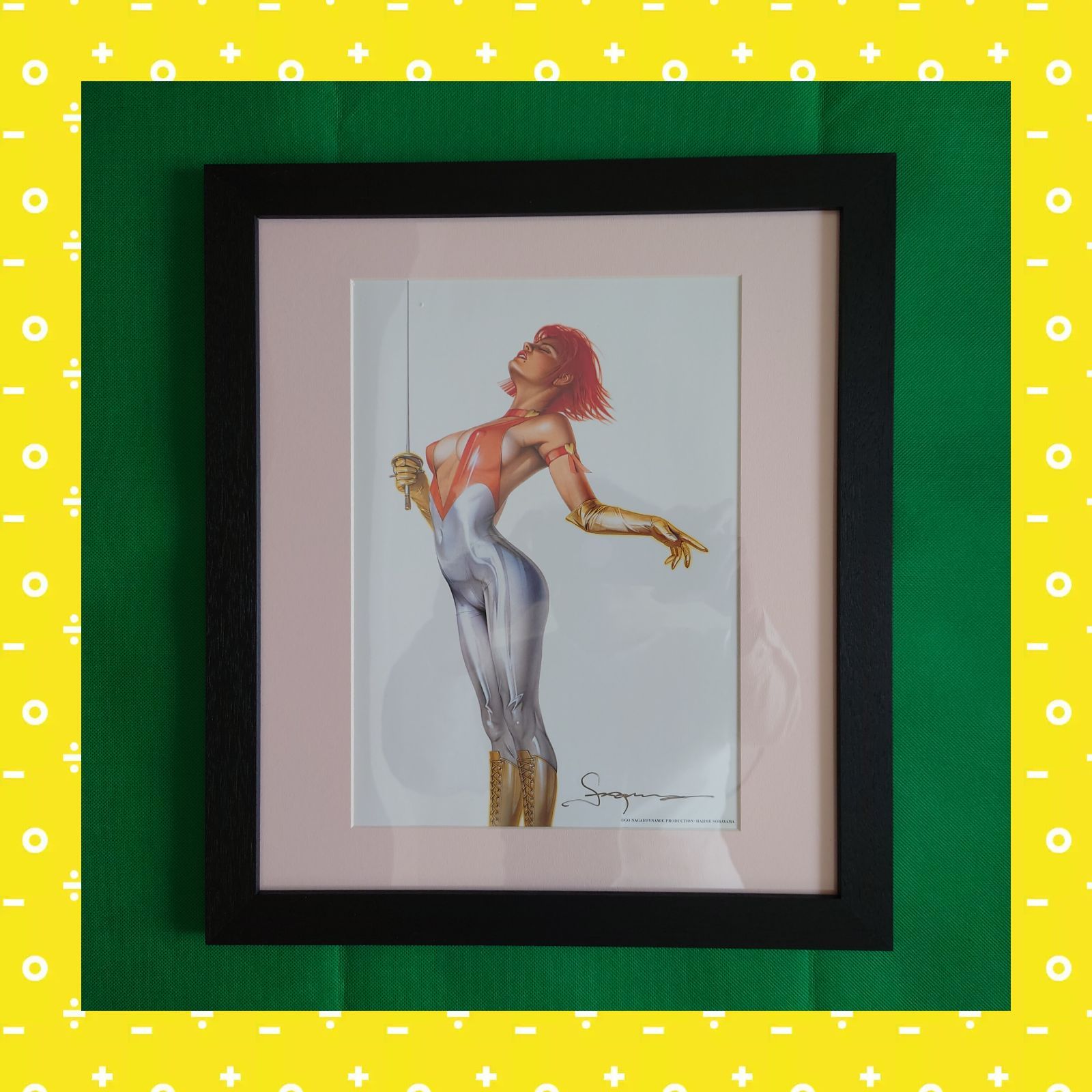 空山基キューティーハニーアートポスター作者直筆サイン入り額装