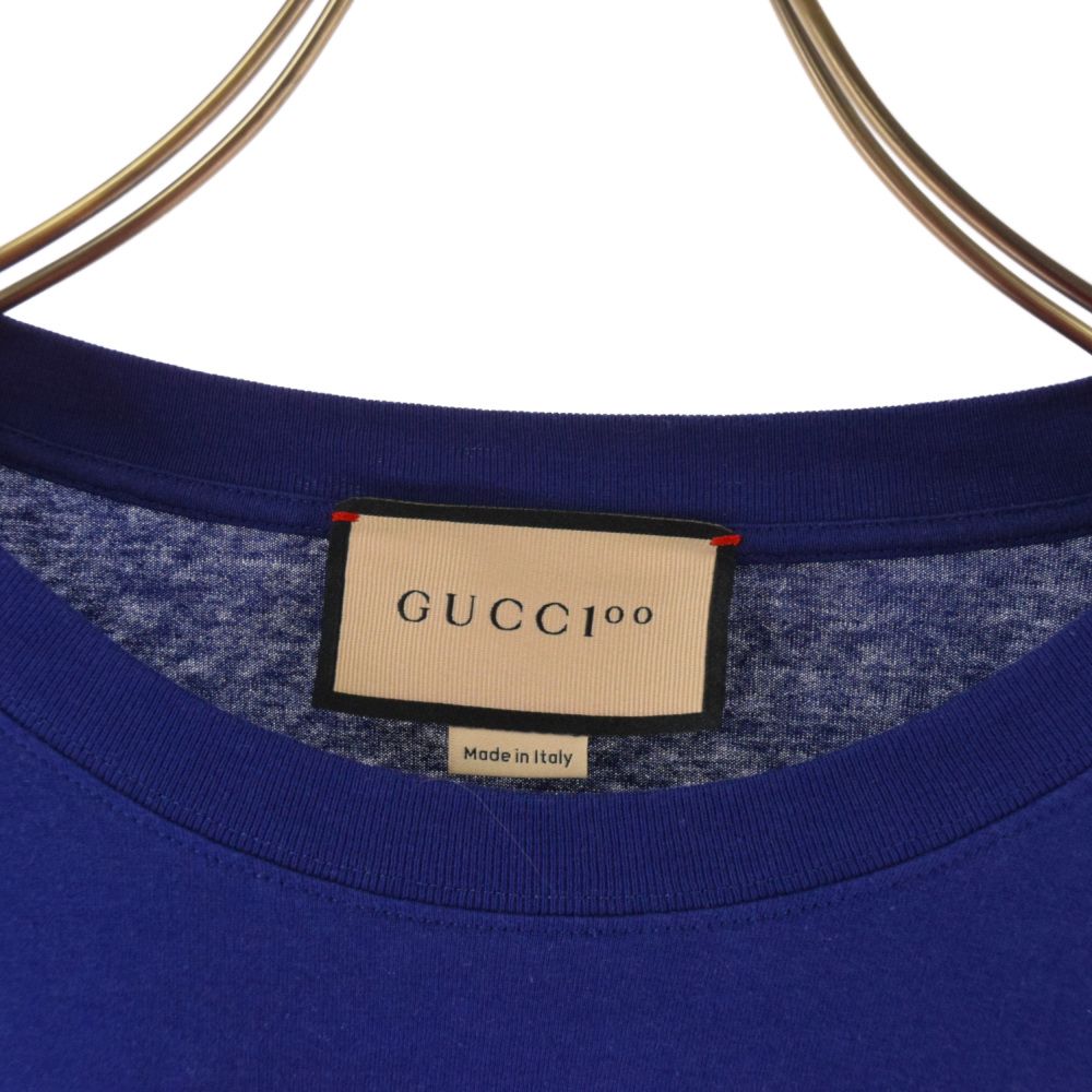 GUCCI (グッチ) 100周年記念 フロントプリント 長袖Tシャツ カットソー